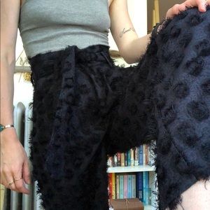 H&M fuzzy dotted pants US 4